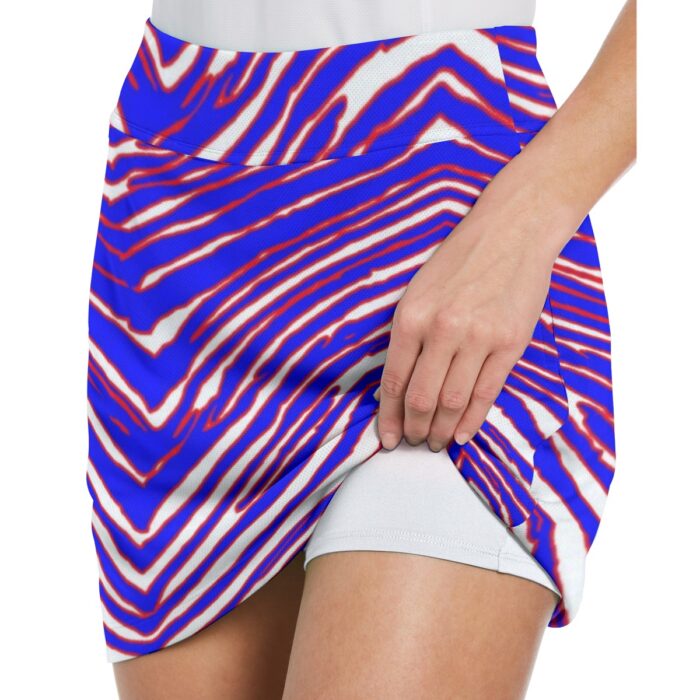 Buffalo Bills Zubaz All-Over Print Women's Middle-Waisted Skorts - Image 1