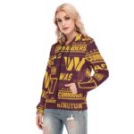 Washington Commanders Redskins Women's Hoodie With Zipper - Image 2