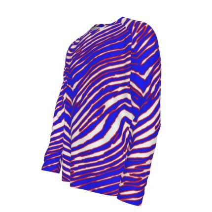 Buffalo Bills Zubaz All-Over Print Men's Raglan Long Sleeve T-shirt  | 190GSM Cotton