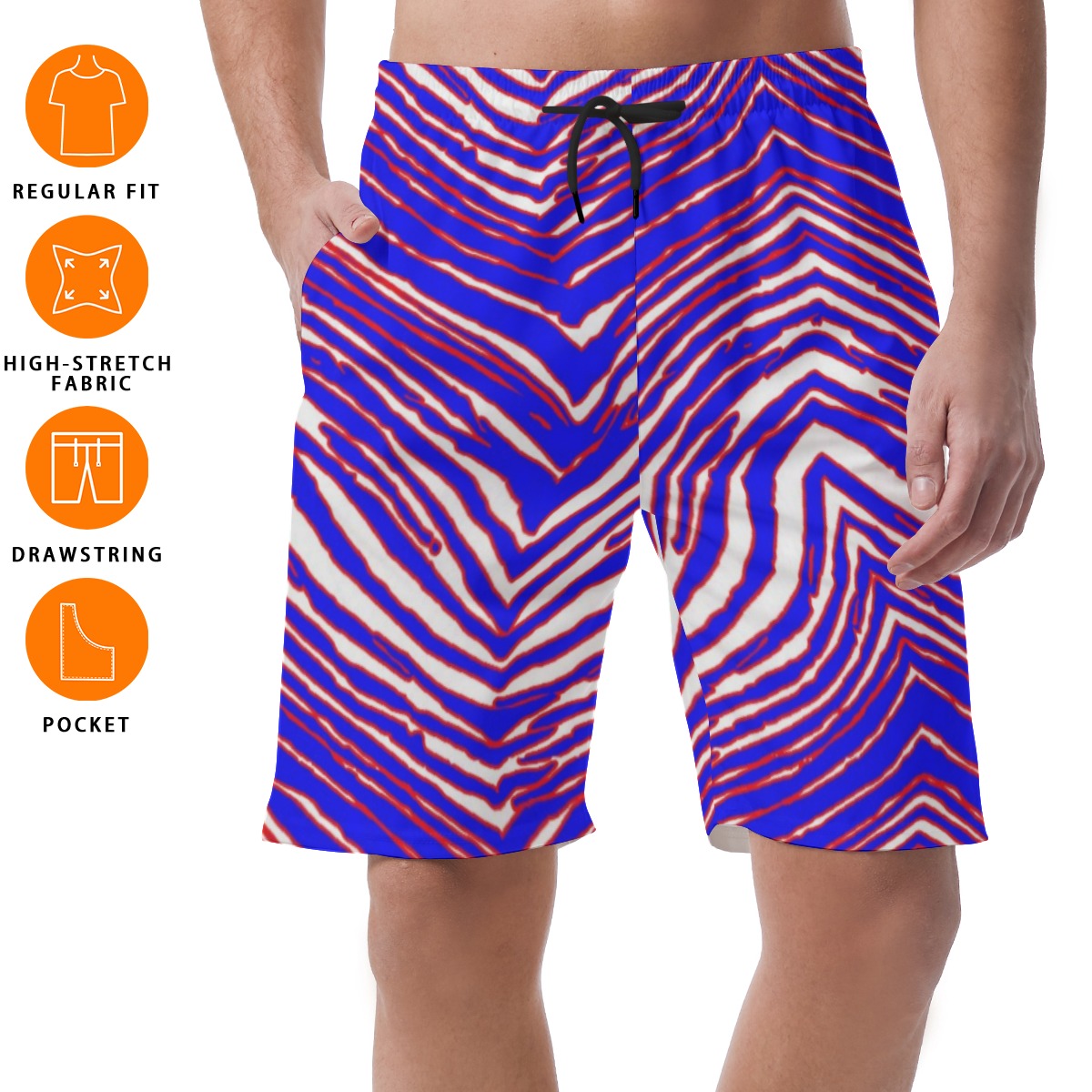 Buffalo Bills Zubaz All-Over Print Men's Short Pants