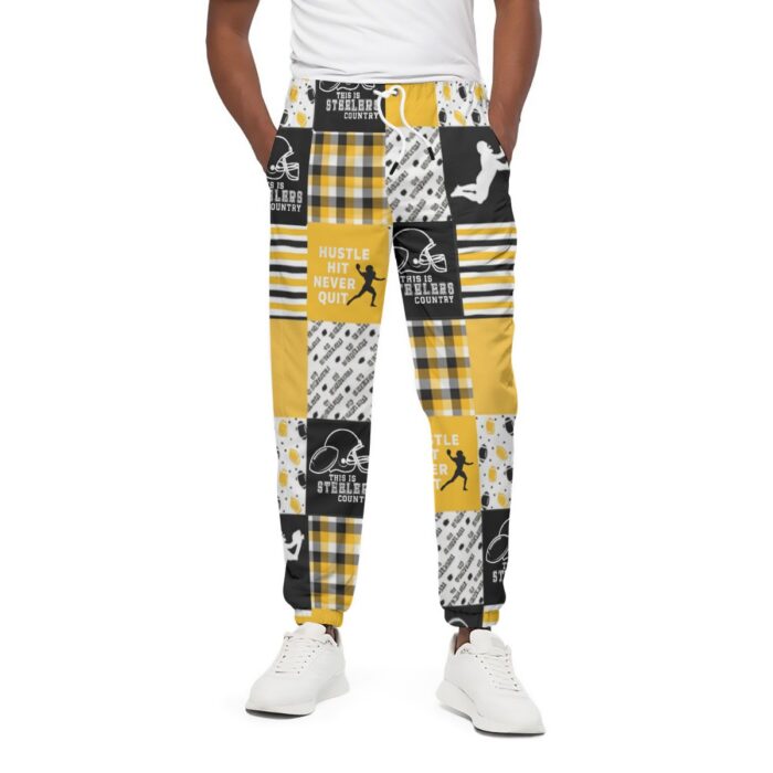 Pittsburgh Steelers Zubaz All-Over Print Unisex Pants | 310GSM Cotton - Image 2