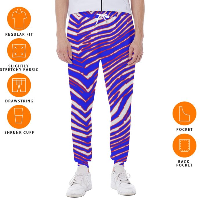 Buffalo Bills Zubaz All-Over Print Men's Sweatpants - Image 3