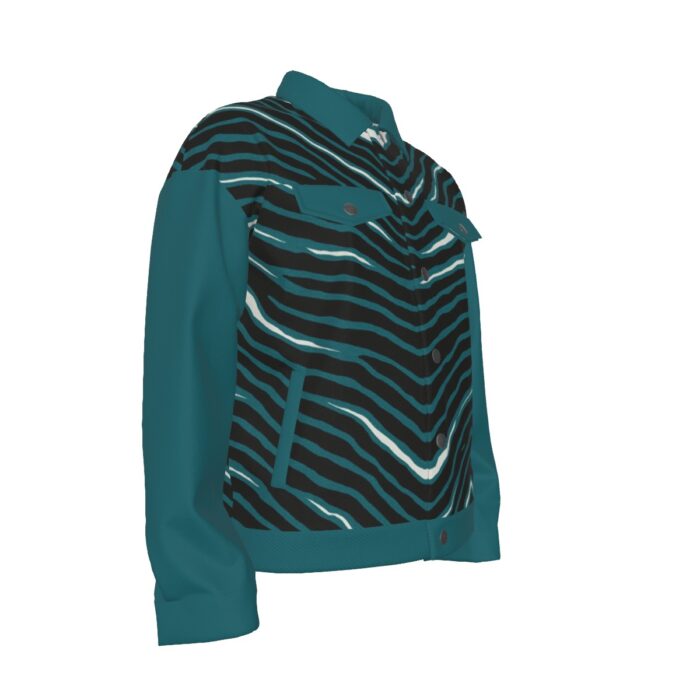 Philadelphia Eagles Zubaz All-Over Print Unisex Lapel Jacket | 245GSM Cotton - Image 3