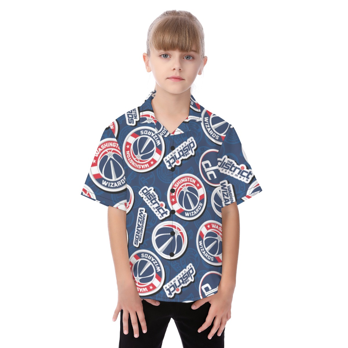 Washington Wizards Kid's Hawaiian Vacation Shirt