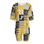 Pittsburgh Steelers All-Over Print Women's T-shirt Set With Short Sleeve - Image 2