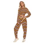 Washington Commanders Zubaz Women's Crop Sweatshirt Suit - Image 3