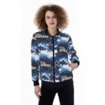 Dallas Cowboys Zubaz All-Over Print Women's Ribbed Stand-up Collar Jacket - Image 3