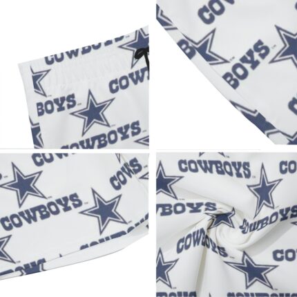 Dallas Cowboys Zubaz All-Over Print Men's Beach Shorts With Elastic Waist