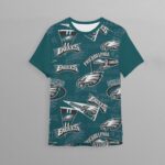 Philadelphia Eagles Zubaz All-Over Print Children's Sports T-Shirt