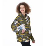 Pittsburgh Steelers Zubaz All-Over Print Women's Pullover Hoodie