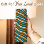 Miami Dolphins Zubaz Skinny Tumbler Stainless Steel with Lids 20OZ - Image 3