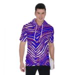Buffalo Bills Zubaz All-Over Print Men's Short Sleeve Hoodie T-Shirt - Image 4