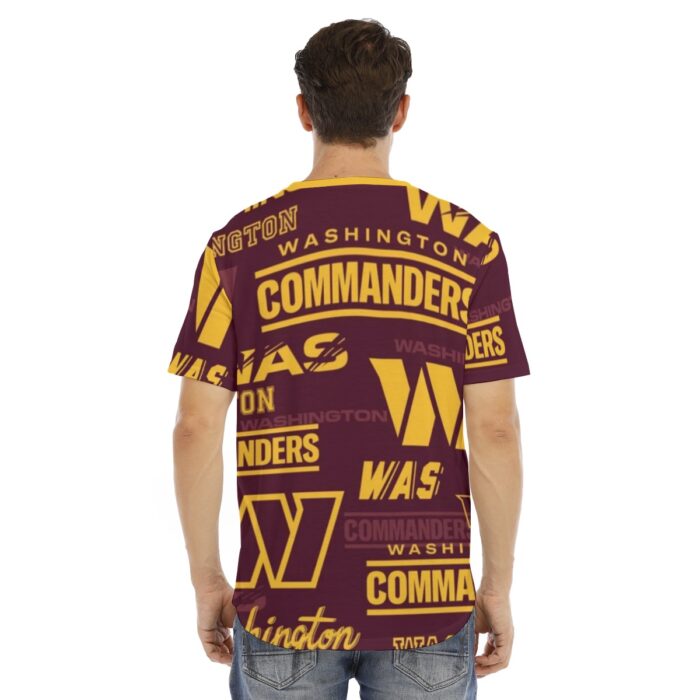 Washington Commanders  Short Sleeve Rounded Hem T-shirt - Image 3