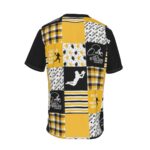 Pittsburgh Steelers Zubaz All-Over Print Men's Short Sleeve T-shirt with Neckline Tie
