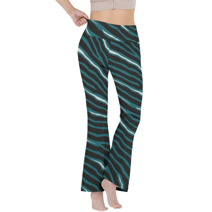 Philadelphia Eagles Zubaz All-Over Print Women's Reversible High-Waisted Yoga Pants - Image 2