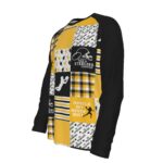 Pittsburgh Steelers Zubaz All-Over Print Men's Raglan Long Sleeve T-shirt  | 190GSM Cotton - Image 3