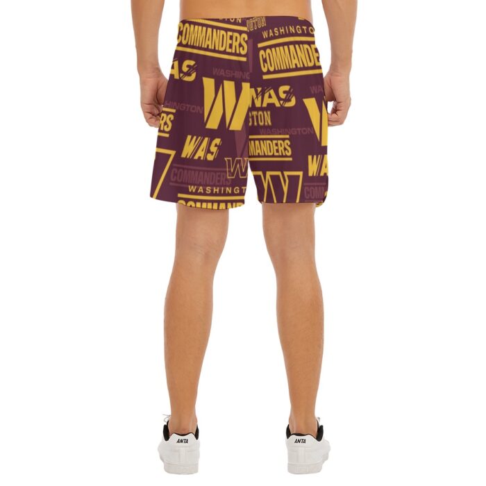 Washington Commanders  Men's Side Split Running Sport Shorts - Image 4