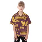 Washington Commanders  Kid's Hawaiian Vacation Shirt