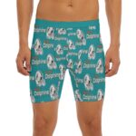 Miami Dolphins Zubaz All-Over Print Men's Long Boxer Briefs - Image 5