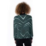 Philadelphia Eagles Zubaz All-Over Print Women's Ribbed Stand-up Collar Jacket - Image 3