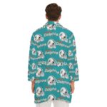 Miami Dolphins Zubaz All-Over Print Men's Borg Fleece Robe - Image 2