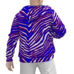 Buffalo Bills Zubaz All-Over Print Men's Sherpa Fleece Zip Up Hoodie