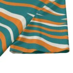 Miami Dolphins Zubaz All-over Print Men's Billiard Cloth With Black Zipper