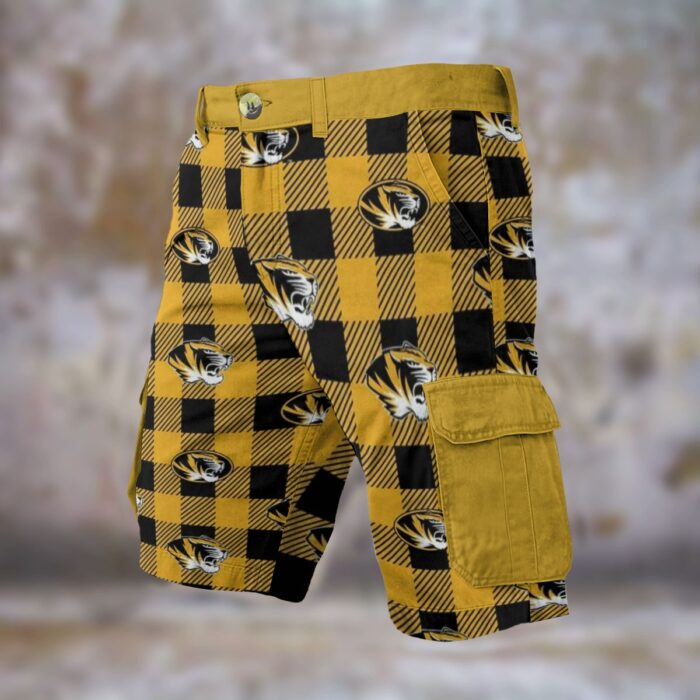 Missouri - Tigers university tartan Cargo Shorts - Image 2