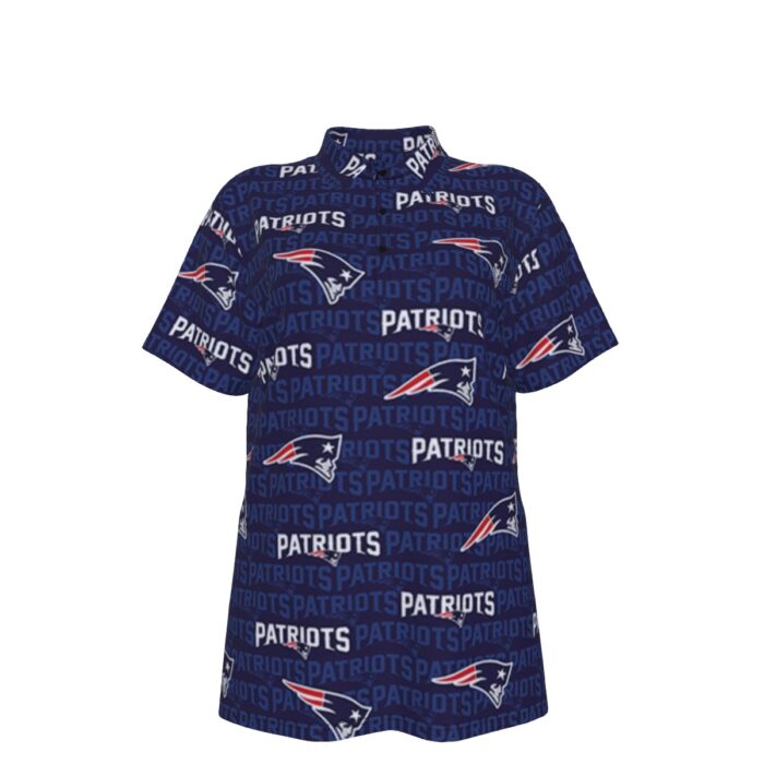 New England Patriots Zubaz All-Over Print Women's Polo Shirt - Image 4