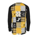 Pittsburgh Steelers Zubaz All-Over Print Men's Raglan Long Sleeve T-shirt  | 190GSM Cotton