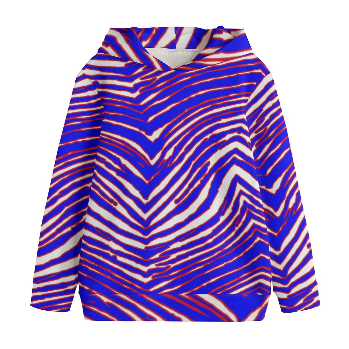 Buffalo Bills Zubaz All-Over Print Kid's Pullover Hoodie | 310GSM Cotton - Image 3