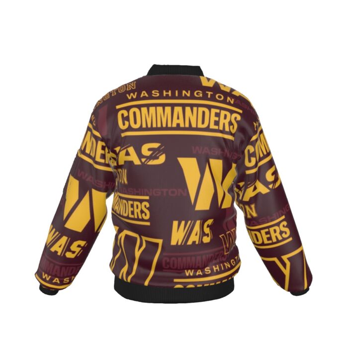 Washington Commanders  Bomber Jacket With Sleeve Pocket - Image 2