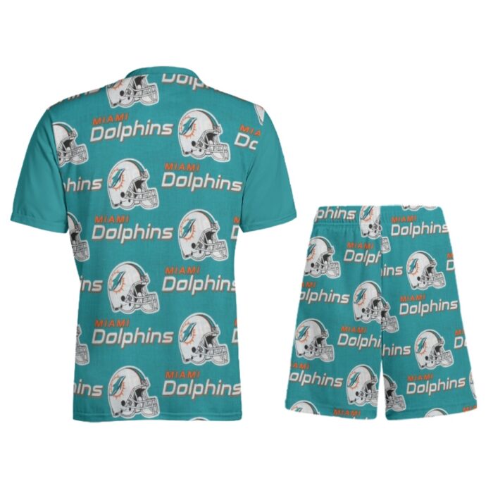 Miami Dolphins Zubaz All-Over Print Children's Sports T-Shirt Set - Image 2