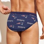 New England Patriots All-over print Men'S Drawstring Swim Briefs - Image 2