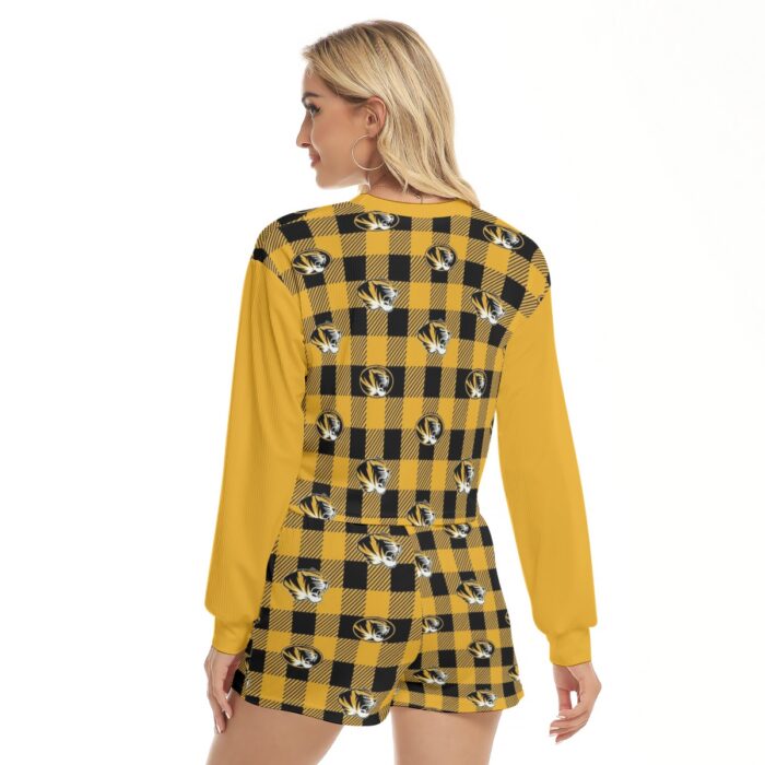 Missouri - Tigers Women's Short Sweatshirt And Pants Suit - Image 4