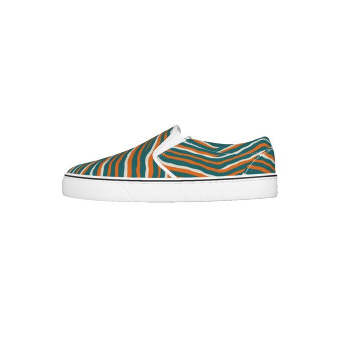Miami Dolphins Zubaz Kid's Slip On Sneakers - Image 4
