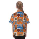 New York Knicks Kid's Hawaiian Vacation Shirt - Image 4