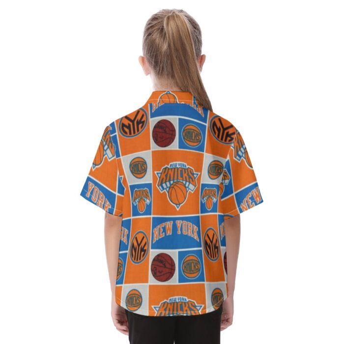 New York Knicks Kid's Hawaiian Vacation Shirt - Image 4
