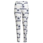 Dallas Cowboys Zubaz All-Over Print Women's High Waist Leggings With Side Pocket - Image 2