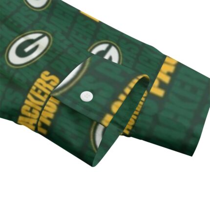 Green Bay Packers All-Over Print Unisex Imitation Silk Shirt Suit