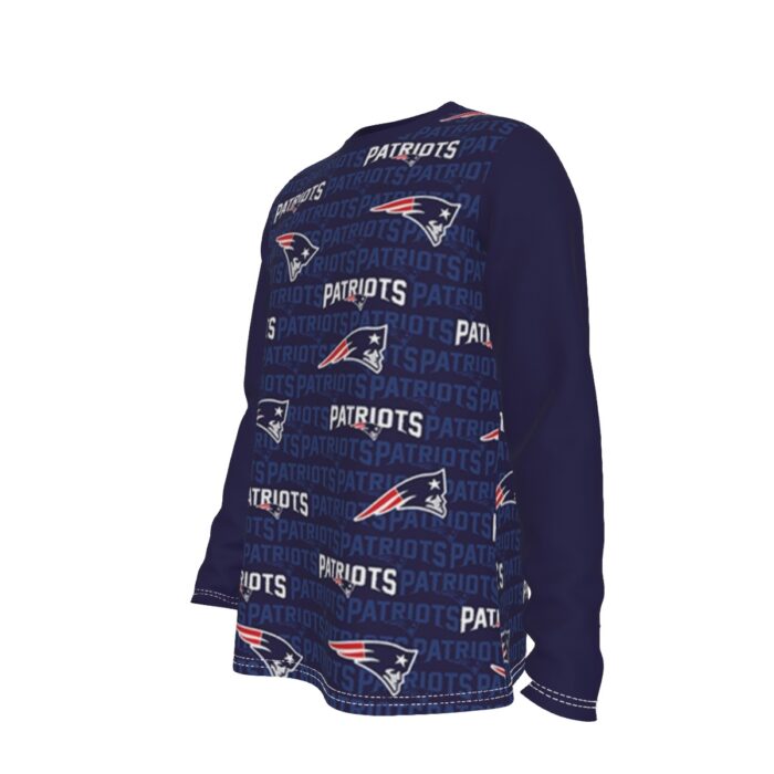 New England Patriots Zubaz All-Over Print Men's Long Sleeve T-Shirt - Image 1