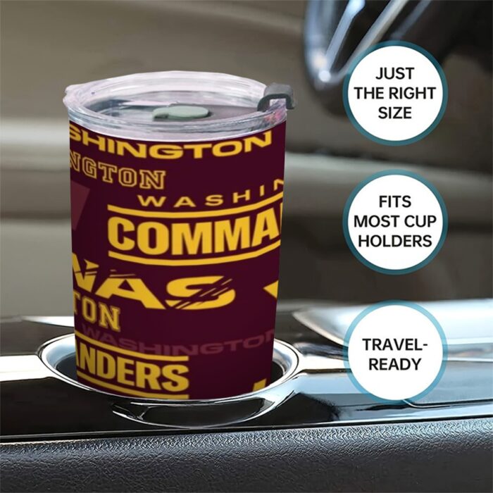 Washington Commanders 20OZ Tumbler With Sliding Lid - Image 5