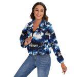 Dallas Cowboys Zubaz All-Over Print Women's Zip Jacket - Image 4