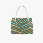 Miami Dolphins Zubaz Stylish PU Leather Tote Bag - Image 5