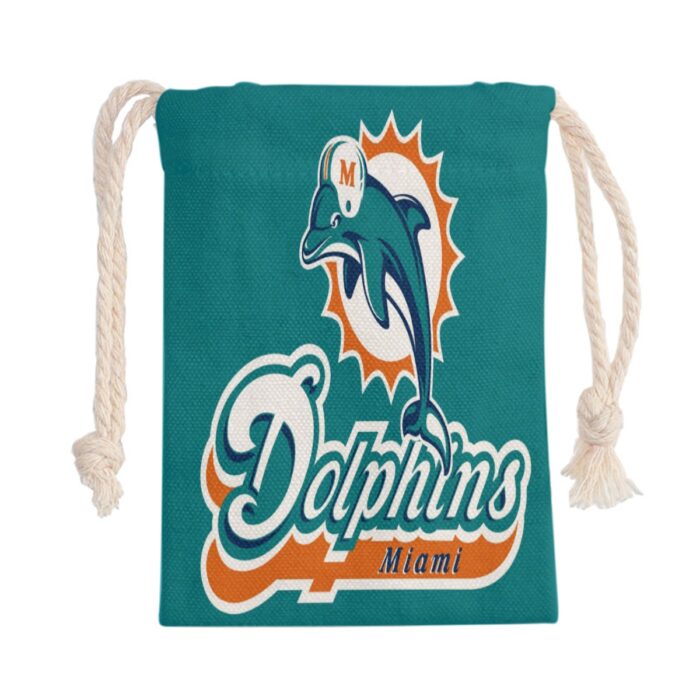 Miami Dolphins Zubaz Double-Side Printing Christmas Bag - Image 1