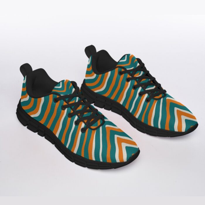 Miami Dolphins Zubaz All-Over Print Men's Sports Shoes With Black Sole - Image 2
