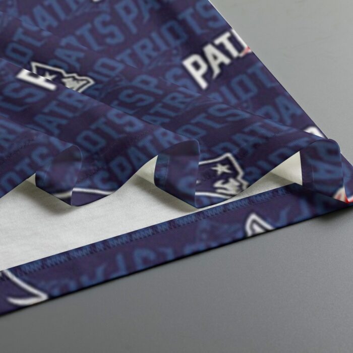 New England Patriots Zubaz All-Over Print Women's Round Neck T-shirt With Raglan Sleeve - Image 3