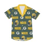 Green Bay Packers All-Over Print Men's Deep V-neck Short Sleeve T-shirt - Image 7