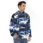 Dallas Cowboys Zubaz All-Over Print Men's Hoodie With Placket Double Zipper - Image 3