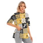 Pittsburgh Steelers  Women's T-shirt With Hem Split - Image 2